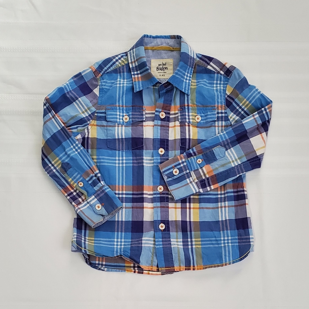 Mini Boden Boys Button Down Shirt
